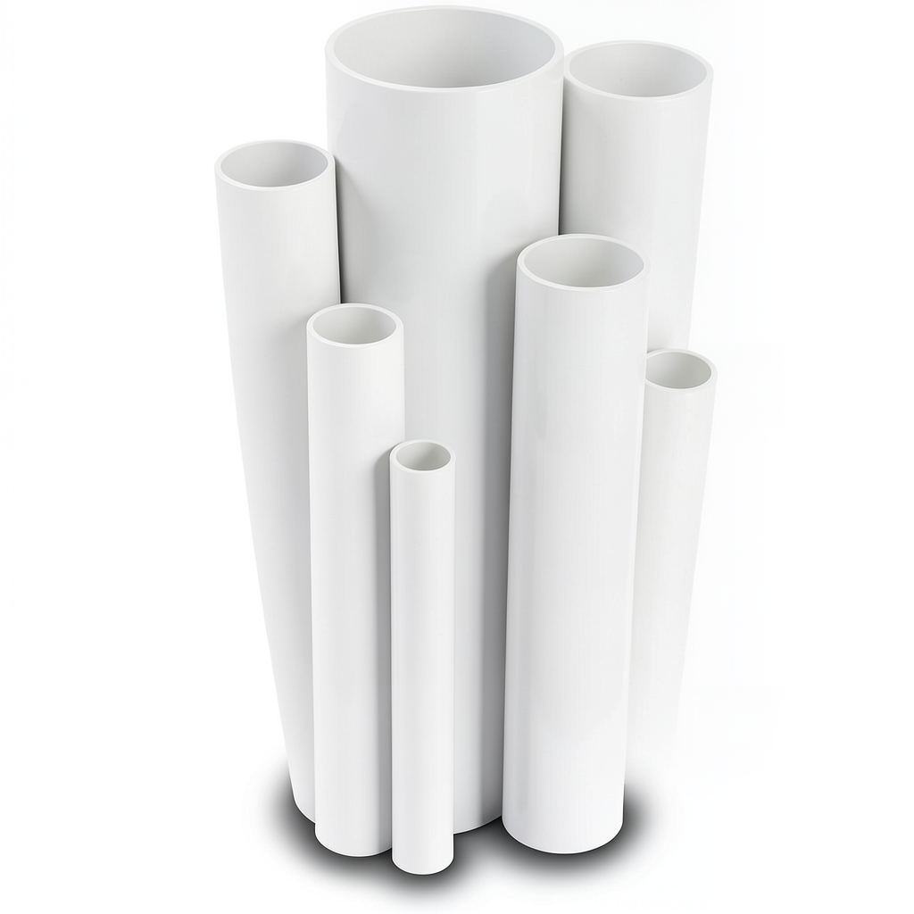UPVC Pipes Nominal Pressure 12 Bar Outside Diameter 60.5 mm Thickness 3.7 mm White