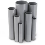 UPVC Pipes 12 Bar Pressure 60.5 mm Diameter 3.7 mm Thickness Gray
