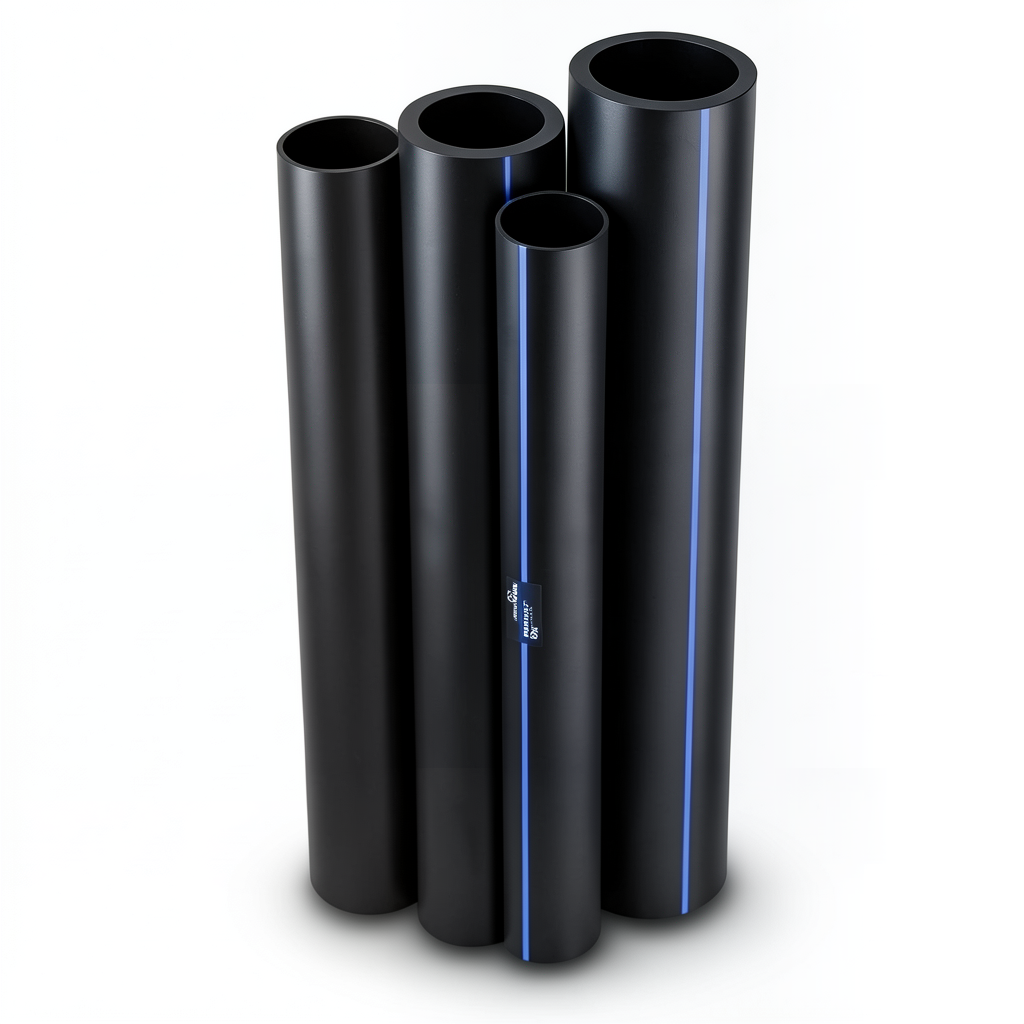 مواسير HDPE نيبروبلاست PE 100 ضغط 6 بار قطر خارجي 500 مم سمك 18.2 مم لون اسود | نيبروبلاست
