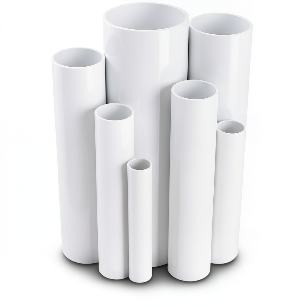 UPVC Pipes 15 Bar Pressure 60.5 mm Diameter 4.5 mm Thickness White