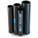 HDPE Pipes PE 100 Pressure 6 Bar Outside Diameter 400 mm Thickness 14.5 mm Black | NEPROPLAST