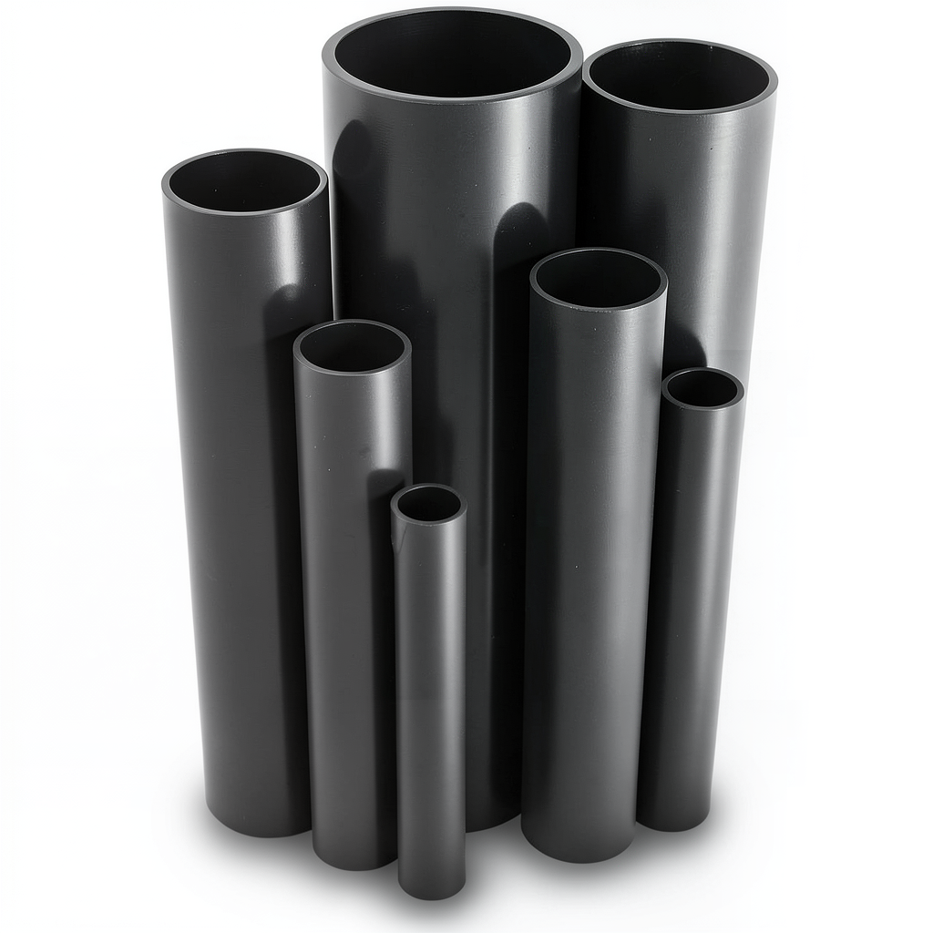 UPVC Pipes Nominal Pressure 12 Bar Outside Diameter 48.1 mm Thickness 2.5 mm Black
