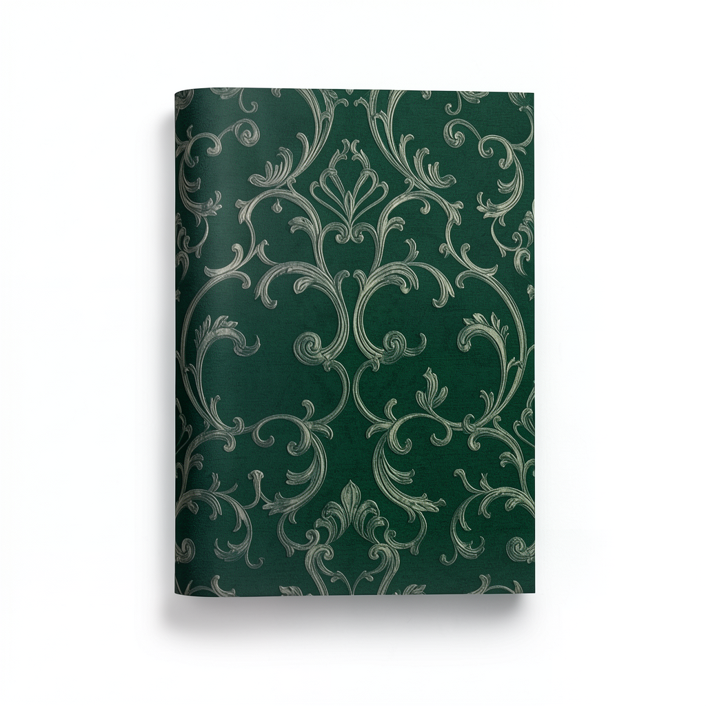 Wall Covering Classic Design Dark Green, Size 10 m x 0.70 m, Model 14046
