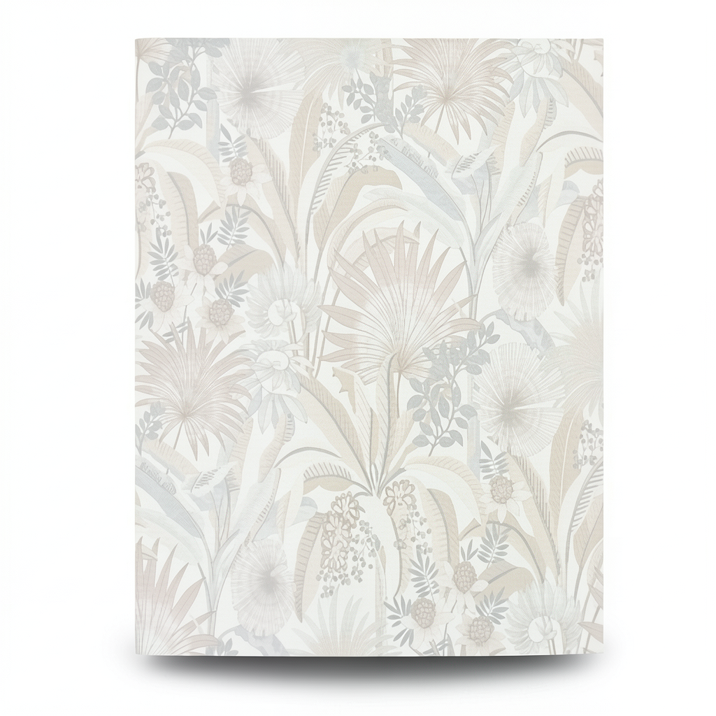 German Wallpaper Leaf-patterned Design 10 x 0.53 m Beige