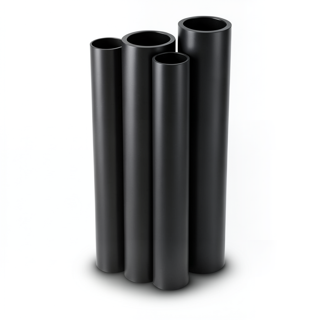 HDPE Pipes PE 100 Pressure 20 Bar 140 mm OD Thickness 15.7 mm Black