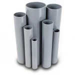 UPVC Pipes 6 Inch Thickness 4.62 mm Gray Color