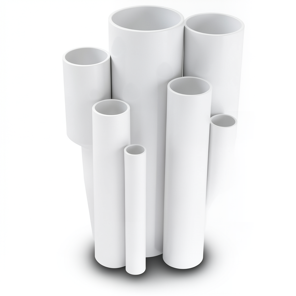 مواسير UPVC ضغط 12 بار قطر خارجي 60.2 مم سمك 3.1 مم لون أبيض