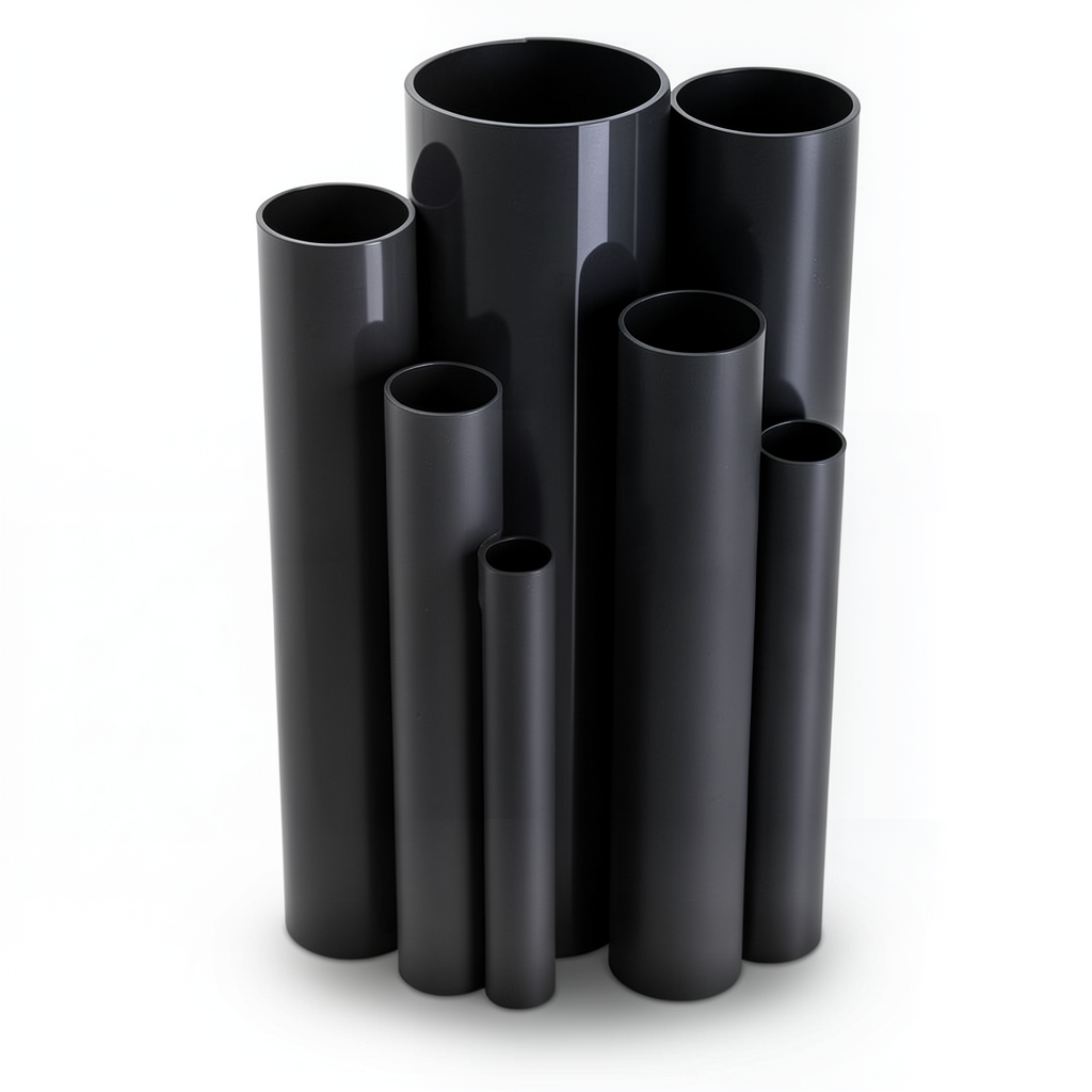 مواسير UPVC ضغط 12 بار قطر خارجي 60.2 مم سمك 3.1 مم لون اسود