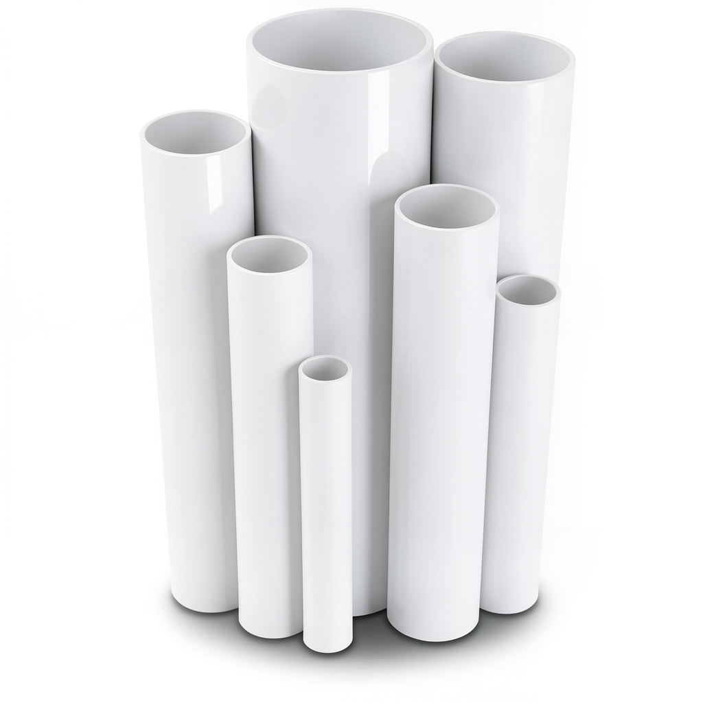 مواسير UPVC ضغط اسمي 12 بار قطر خارجي 60.5 مم سمك 3.7 مم لون أبيض