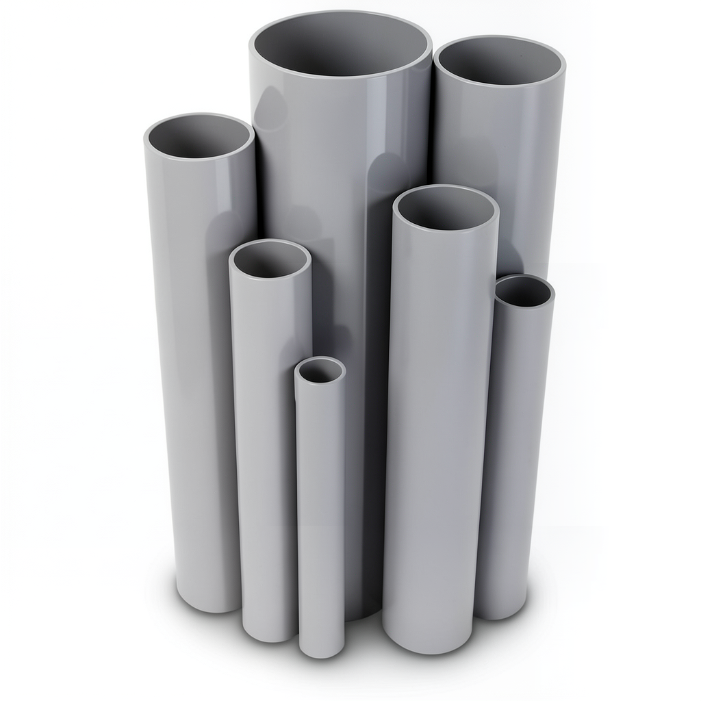 UPVC Pipes Pressure 15 Bar Outside Diameter 60.2 mm Thickness 3.9 mm Gray