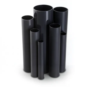 مواسير UPVC ضغط 15 بار قطر خارجي 60.2 مم سمك 3.9 مم لون اسود