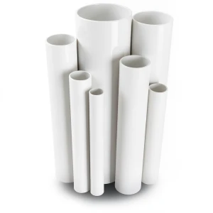 مواسير UPVC ضغط 15 بار قطر خارجي 60.5 مم سمك 4.5 مم أبيض