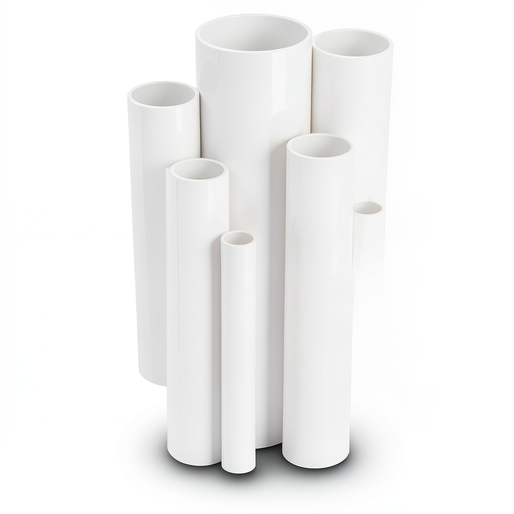 مواسير UPVC ضغط 16 بار قطر خارجي 25 مم سمك 1.9 مم لون أبيض
