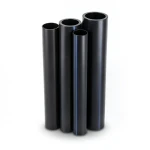مواسير HDPE PE 100 ضغط 20 بار قطر خارجي 160 مم سمك 17.9 مم لون أسود