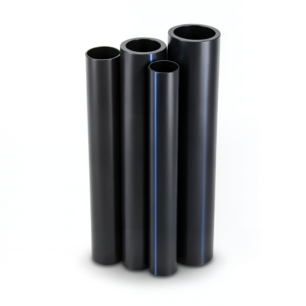 HDPE Pipes PE 100 Pressure 20 Bar 160 mm OD Thickness 17.9 mm Black