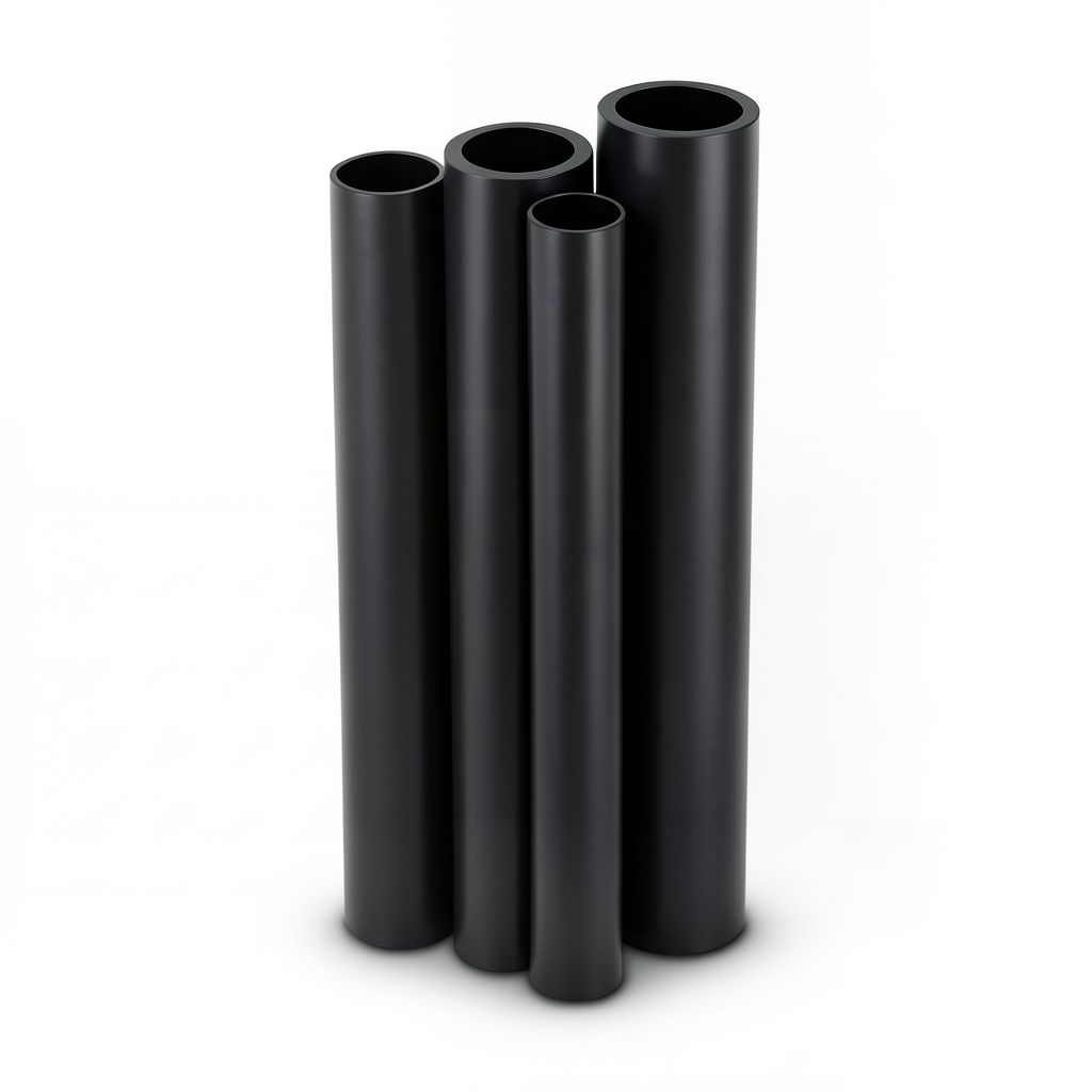 مواسير HDPE PE 80 ضغط 16 بار قطر خارجي 180 مم سمك 20.1 مم لون أسود