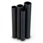 مواسير HDPE PE 100 ضغط 20 بار قطر خارجي 180 مم سمك 20.1 مم لون أسود