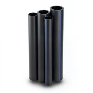 مواسير HDPE PE 80 ضغط 16 بار قطر خارجي 200 مم سمك 22.4 مم لون أسود