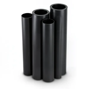 مواسير HDPE PE 100 ضغط 20 بار قطر خارجي 200 مم سمك 22.4 مم لون أسود