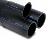 مواسير HDPE من انظمة الأنابيب PE 100 ضغط 6 بار قطر خارجي 63 مم سمك  2.5 مم لون اسود
