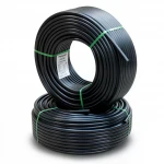 أنابيب HDPE نيبروبلاست PE 80 ضغط 3.2 بار قطر خارجي 125 مم سمك 3.1 مم لون اسود