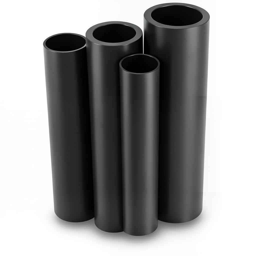 HDPE Pipes PE 80 Pressure 16 Bar Outside Diameter 250 mm Thickness 27.9 mm Black