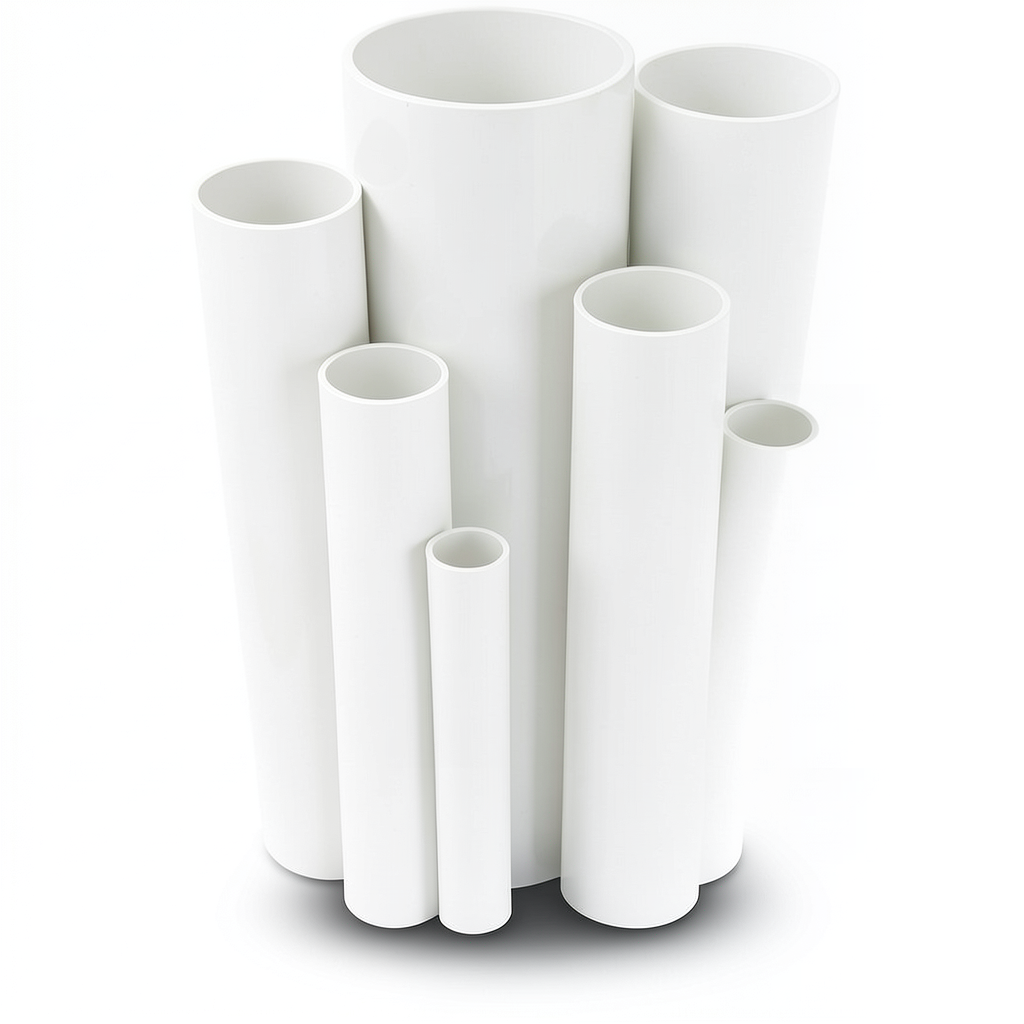مواسير UPVC ضغط اسمي 16 بار قطر خارجي 16 مم سمك 1.2 مم لون أبيض