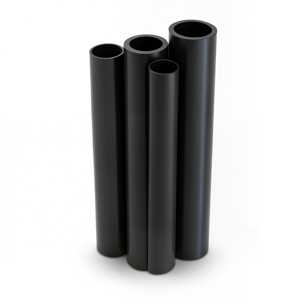 أنابيب HDPE PE 80 ضغط 16 بار قطر خارجي 280 مم سمك 31.3 مم لون أسود