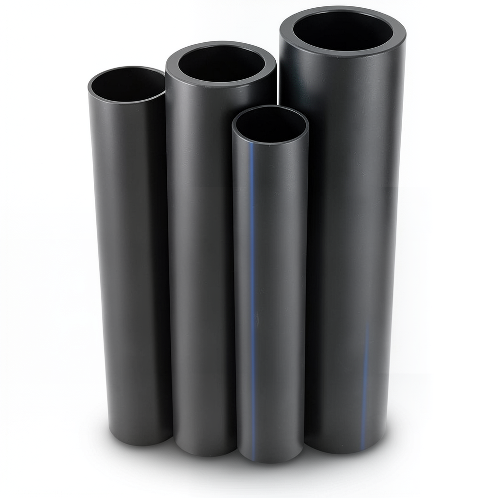 HDPE Pipes PE 80 Pressure 16 Bar 315 mm OD Thickness 35.2 mm Black