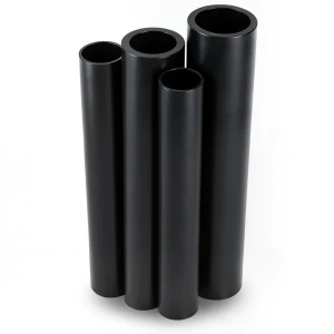 مواسير HDPE PE 80 ضغط 16 بار قطر خارجي 355 مم سمك 39.7 مم أسود