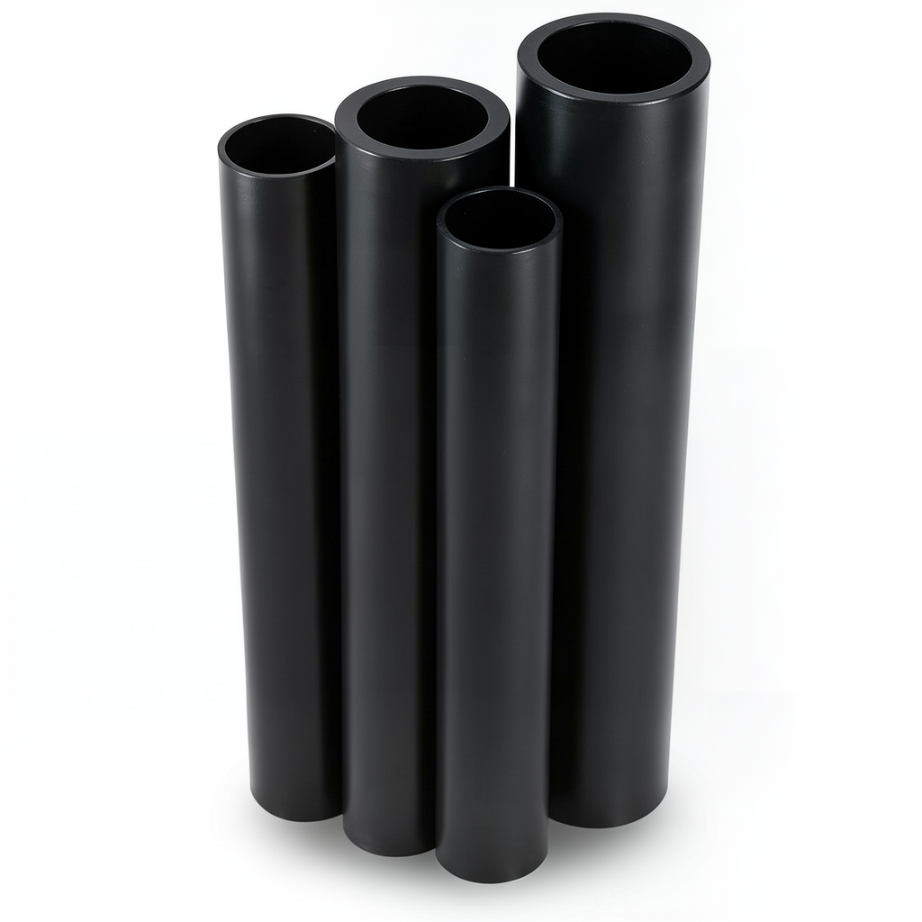 مواسير HDPE PE 80 ضغط 16 بار قطر خارجي 355 مم سمك 39.7 مم أسود