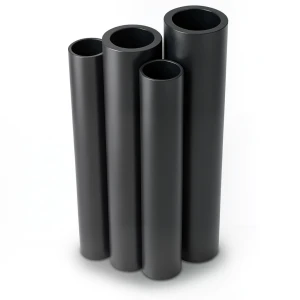 مواسير HDPE PE 100 ضغط 20 بار قطر خارجي 355 مم سمك 39.7 مم لون أسود