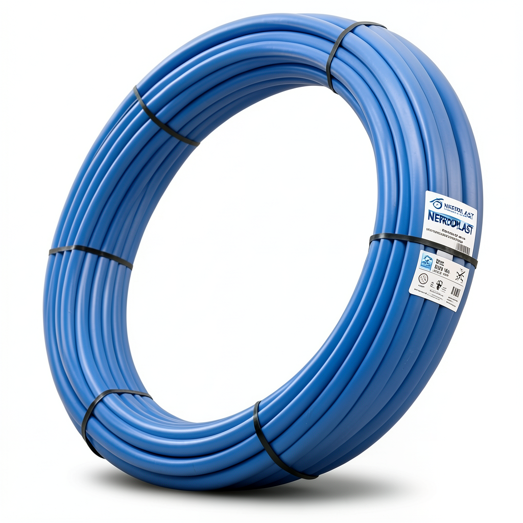 أنابيب HDPE PE 100 ضغط 6 بار قطر خارجي 75 مم سمك 2.8 مم لون أزرق | نيبروبلاست