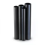 مواسير HDPE PE 100 ضغط 20 بار قطر خارجي 400 مم سمك 44.7 مم لون أسود