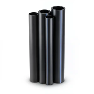 مواسير HDPE PE 100 ضغط 20 بار قطر خارجي 400 مم سمك 44.7 مم لون أسود