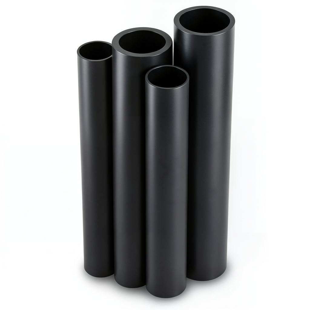 مواسير HDPE PE 80 ضغط 16 بار قطر خارجي 180 مم سمك 20.1 مم لون أسود