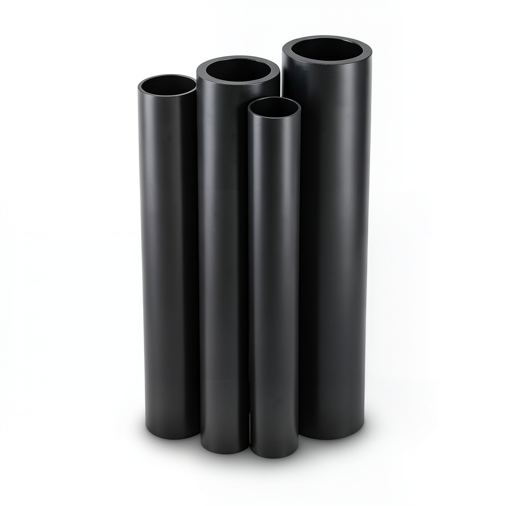مواسير HDPE PE 100 ضغط 20 بار قطر 450 مم سمك 50.3 مم لون أسود