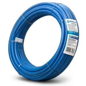 أنابيب HDPE PE 100 ضغط 6 بار قطر خارجي 90 مم سمك 3.3 مم أزرق | نيبروبلاست