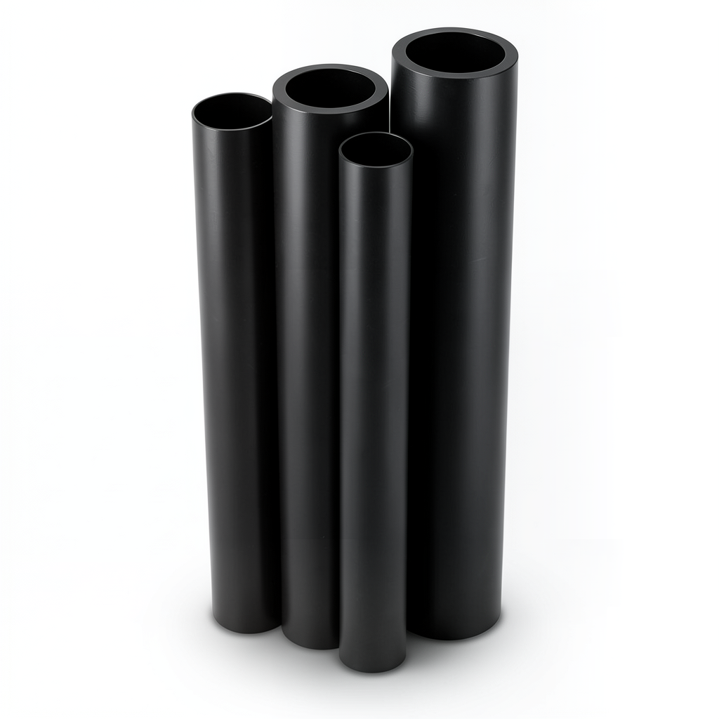 مواسير HDPE PE 80 ضغط 16 بار قطر خارجي 250 مم سمك 27.9 مم لون أسود