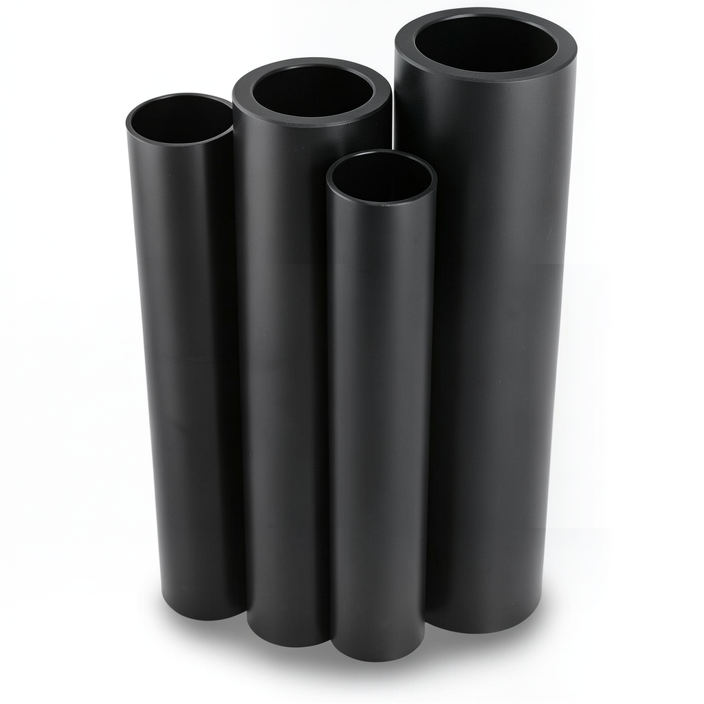 HDPE Pipes PE 100 Pressure 20 Bar Outside Diameter 250 mm Thickness 27.9 mm Black