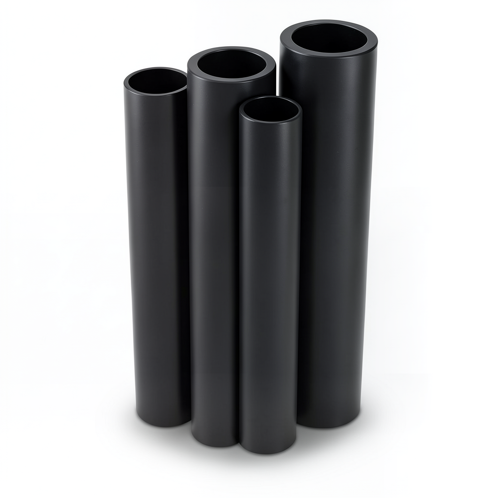 أنابيب HDPE PE 80 ضغط 16 بار قطر خارجي 280 مم سمك 31.3 مم لون أسود