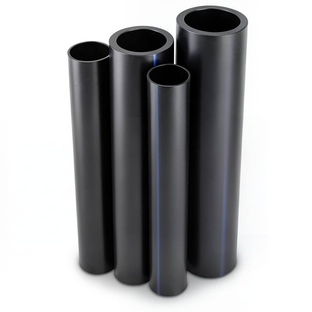 HDPE Pipes PE 80 Pressure 16 Bar 315 mm OD Thickness 35.2 mm Black
