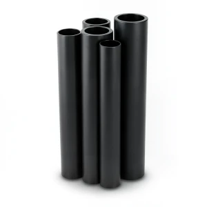 مواسير HDPE PE 100 ضغط 20 بار قطر خارجي 355 مم سمك 39.7 مم لون أسود