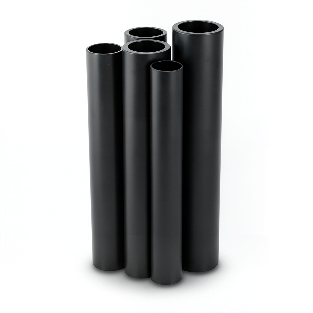 HDPE Pipes PE 100 Pressure 20 Bar Outside Diameter 355 mm Thickness 39.7 mm Black