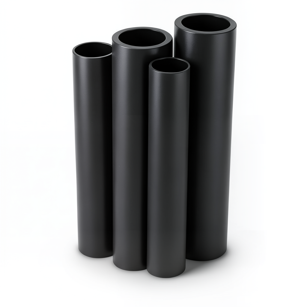 مواسير HDPE PE 80 ضغط 16 بار قطر خارجي 400 مم سمك 44.7 مم لون أسود