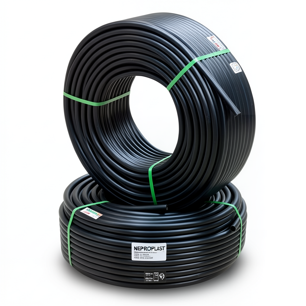 أنابيب HDPE PE 100 ضغط 12.5 بار قطر خارجي 25 مم سمك 1.9 مم لون أسود | نيبروبلاست