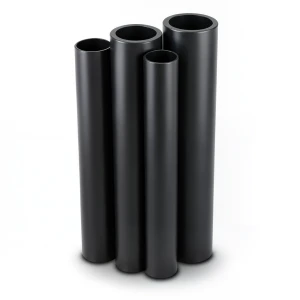 مواسير HDPE PE 100 ضغط 20 بار قطر خارجي 400 مم سمك 44.7 مم لون أسود