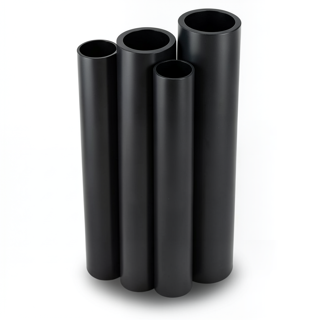 HDPE Pipes PE 80 Pressure 16 Bar 450 mm OD Thickness 50.3 mm Black