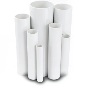 مواسير UPVC ضغط 15 بار قطر خارجي 48.4 مم سمك 3.7 مم لون أبيض