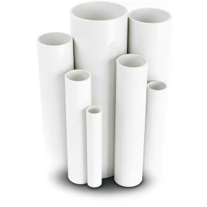 مواسير UPVC ضغط اسمي 16 بار قطر خارجي 50 مم سمك 3.7 مم لون أبيض